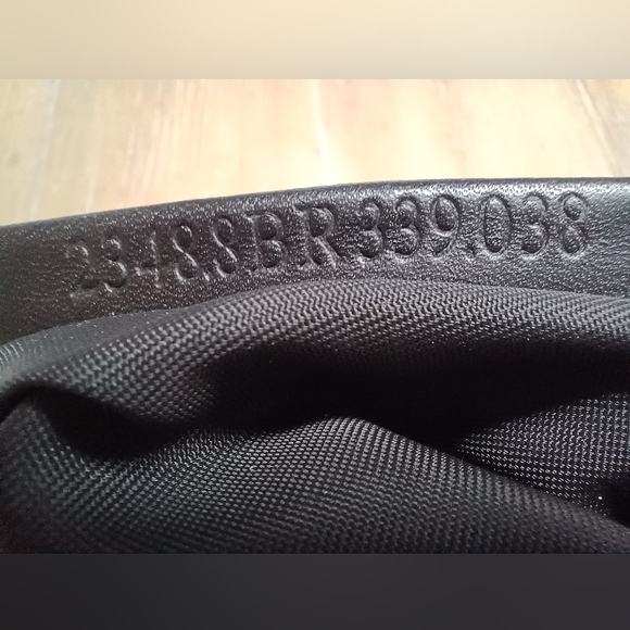 Fendi Zucchino Oyster Shoulder Bag Black Logo/w Silvertone Hard… - Picture 5 of 16